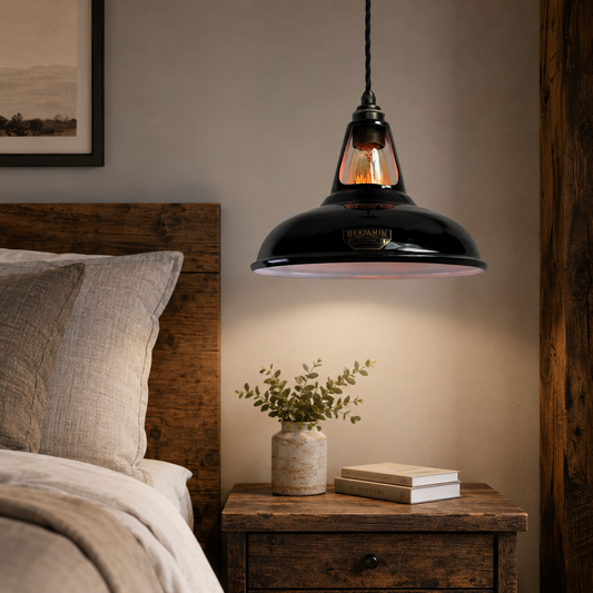 Cawston - Midnight Black Slotted Coolicon Pendant Light | 11 Inch *Factory Second*