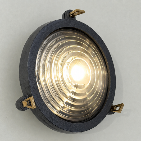 Wroxham ~ Cast Pewter Coastal Lighthouse Wall Light Industrial Ceiling Fixture
