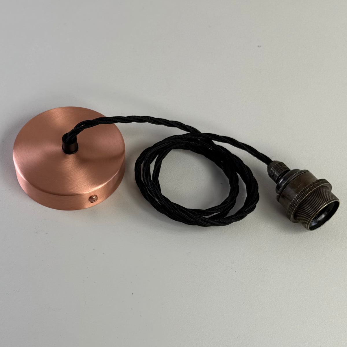 Solid Copper Single Drop Hanging Pendant Set E27 | Ceiling Light