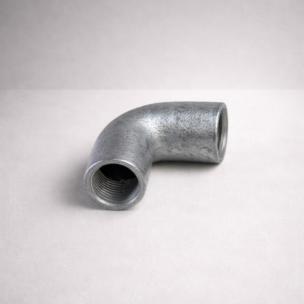 20mm Galvanised Steel 90 Degree Conduit Elbow