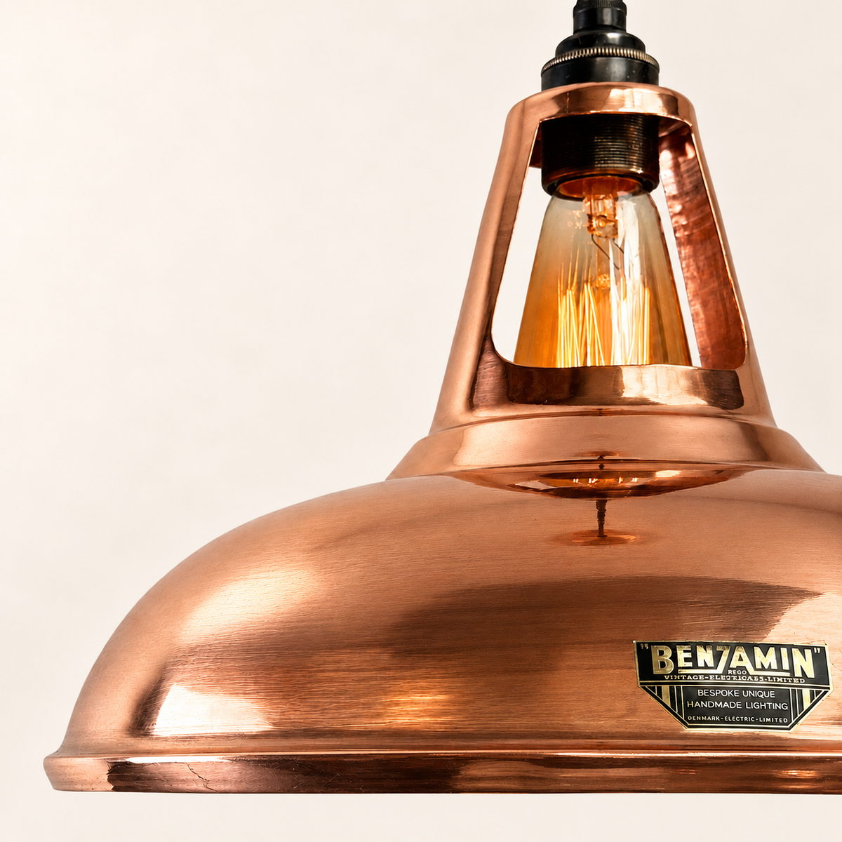 Cawston XL Handspun Solid Copper Coolicon Pendant - 14 Inch | Factory Second