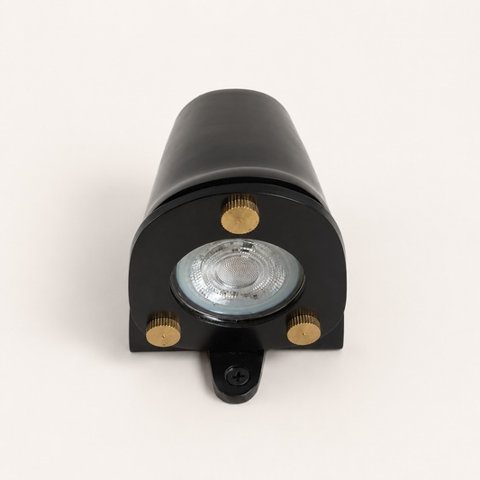 Holt - Matt Black Mast Down Wall Light - IP54 Outdoor & Bathroom