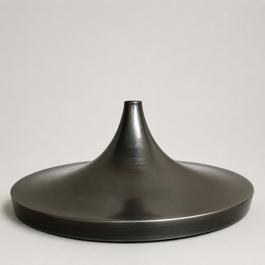 Beetley - Pewter Grey Solid Steel Lampshade | Shade Only