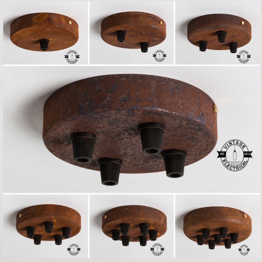 Rusted Ceiling Rose Single - Seven Outlet