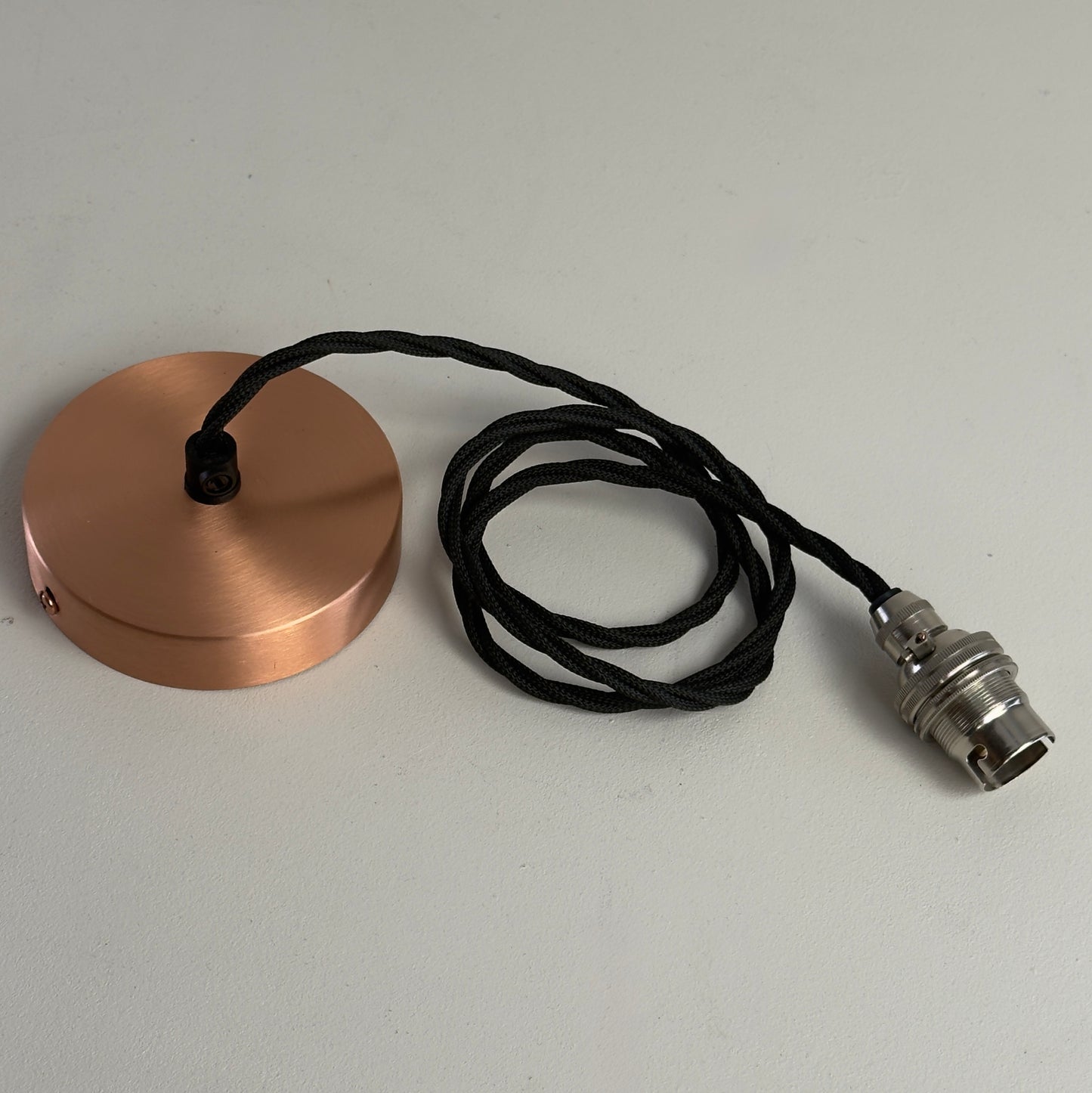 Solid Copper Single Drop Pendant Set B22 | Ceiling Hanging Light