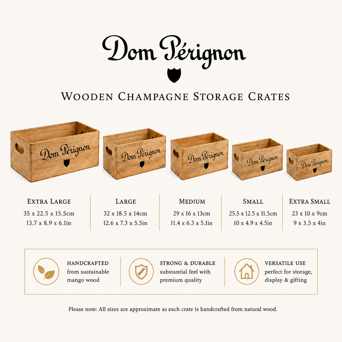 Dom Pérignon Wooden Champagne Storage Crates