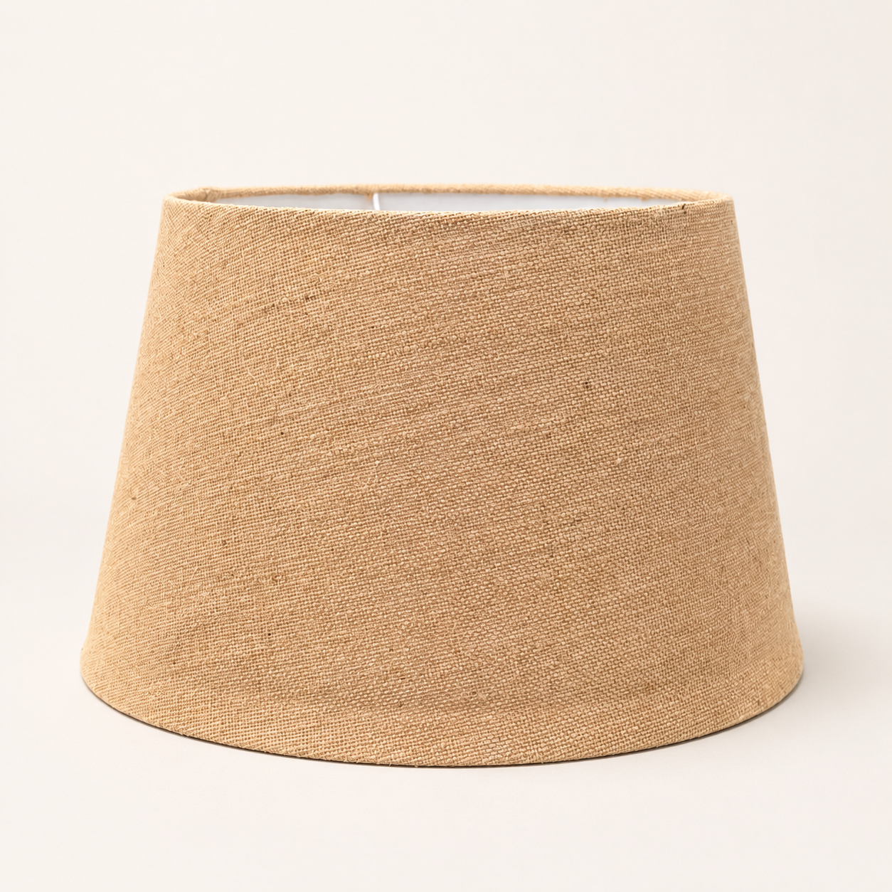 Natural Woven Hessian Tapered Drum Lampshade