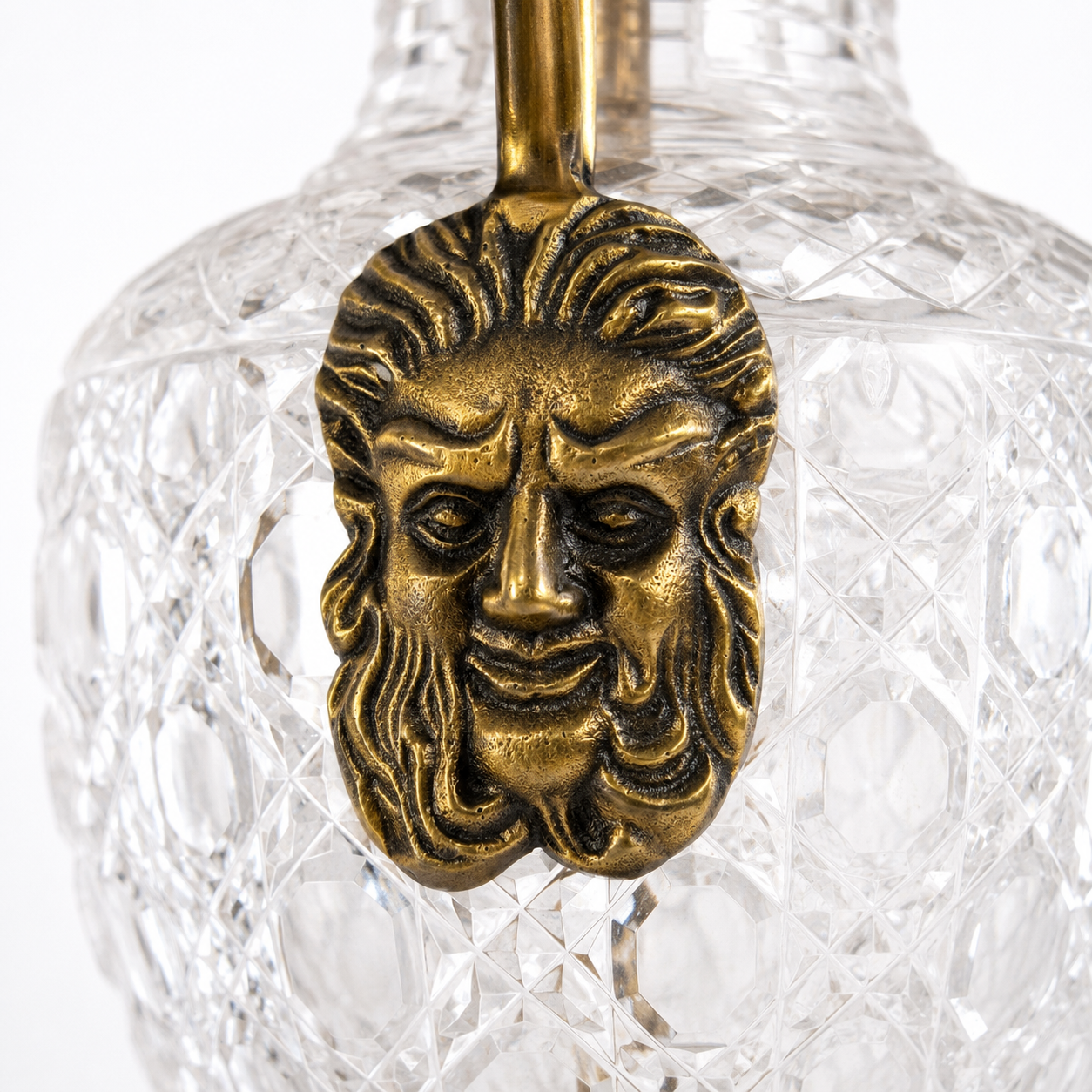 Solid Brass & Glass Table Lamp Vintage Style | Bedroom | Bedside Reading Light