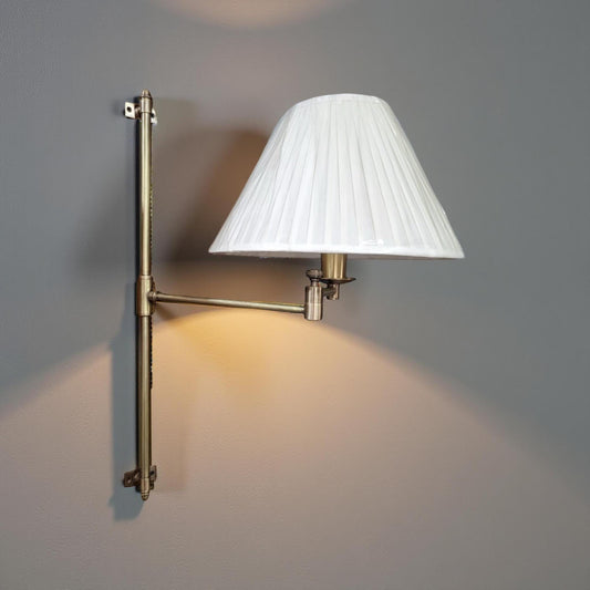 Solid Antique Brass Wall Sconce Industrial Vintage Light | Dining Room | Kitchen Table
