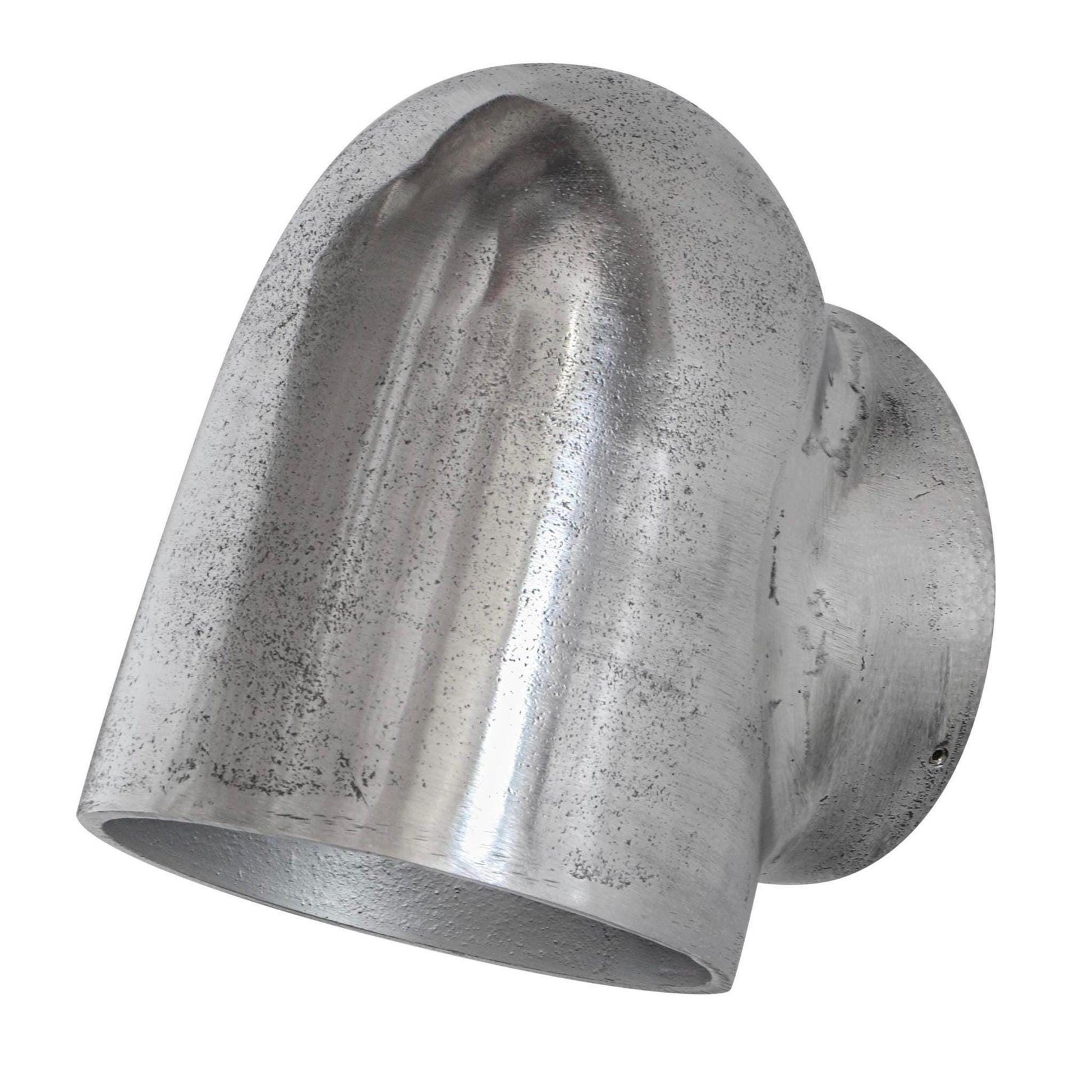 Hopton ~ Pewter Mast Down Light Solid Cast Wall Sconce