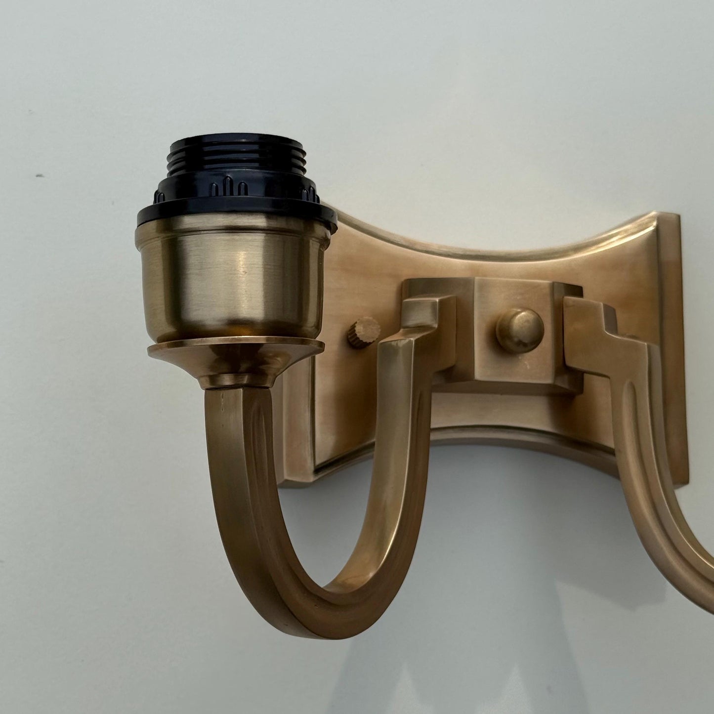 Double Antique Brass Wall Sconce Industrial Vintage Light