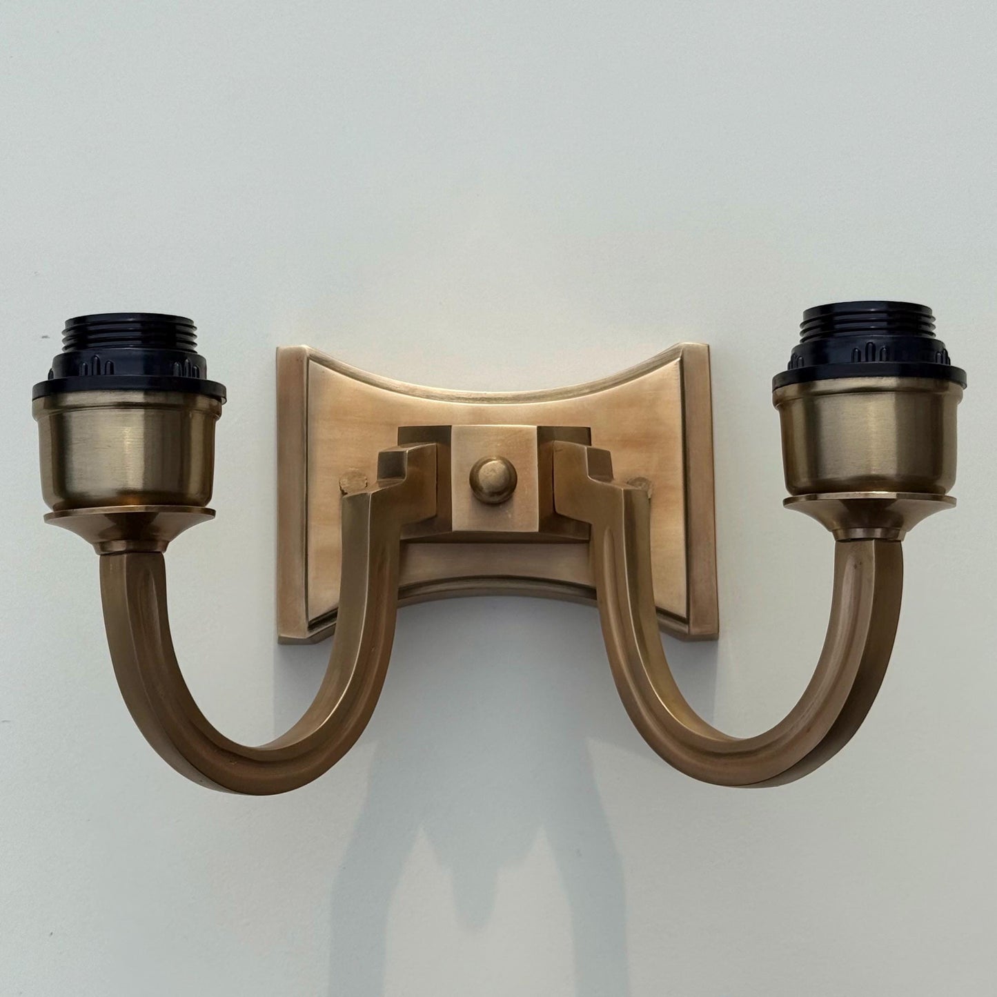 Double Antique Brass Wall Sconce Industrial Vintage Light