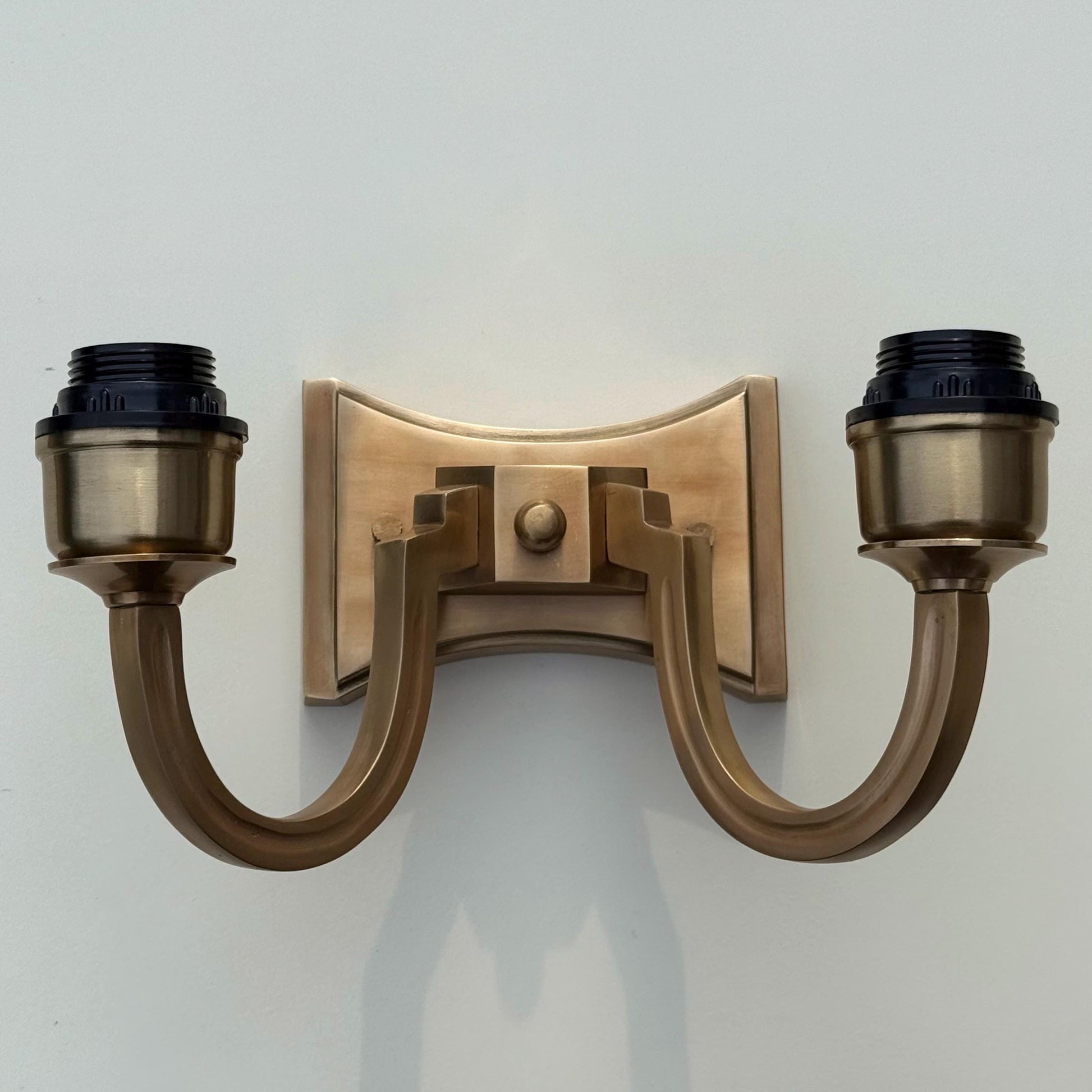 Double Antique Brass Wall Sconce Industrial Vintage Light