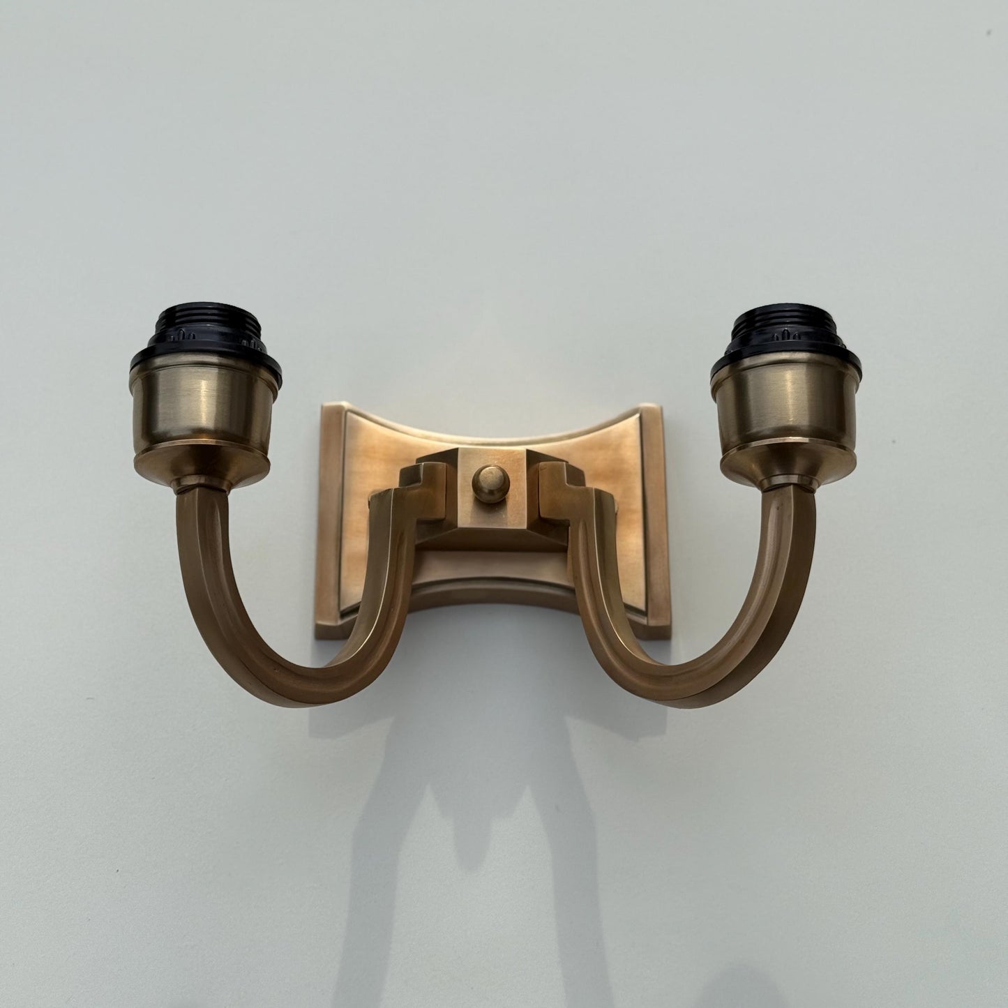 Double Antique Brass Wall Sconce Industrial Vintage Light