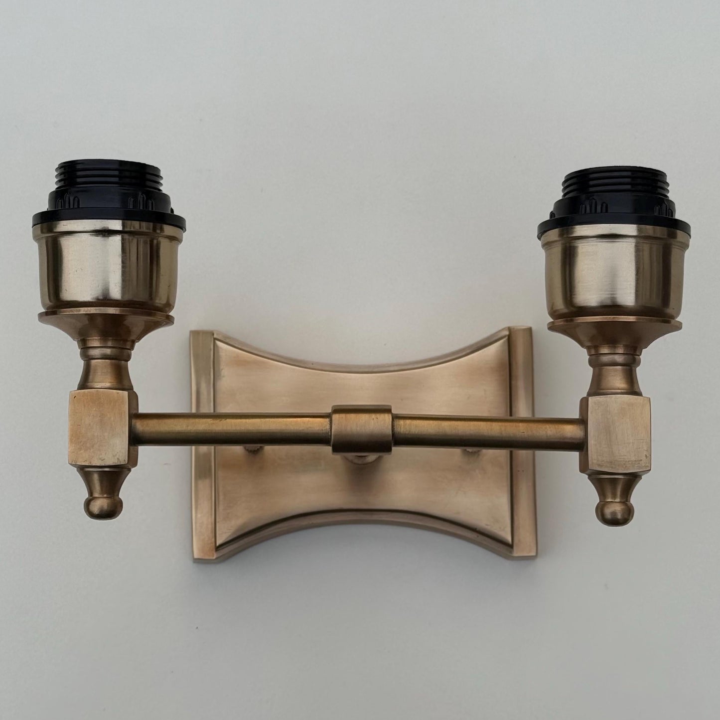 Double Antique Brass Wall Sconce Industrial Vintage Light | Dining Room | Kitchen Table