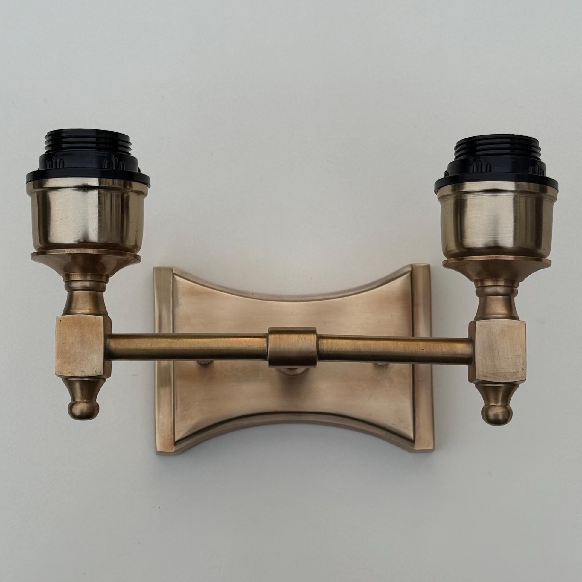 Double Antique Brass Wall Sconce Industrial Vintage Light | Dining Room | Kitchen Table