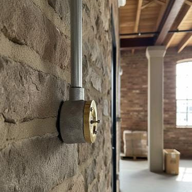 Single Gang Solid Brass Cast Conduit Metal Light Switch Industrial 2 Way - Vintage Crabtree Style