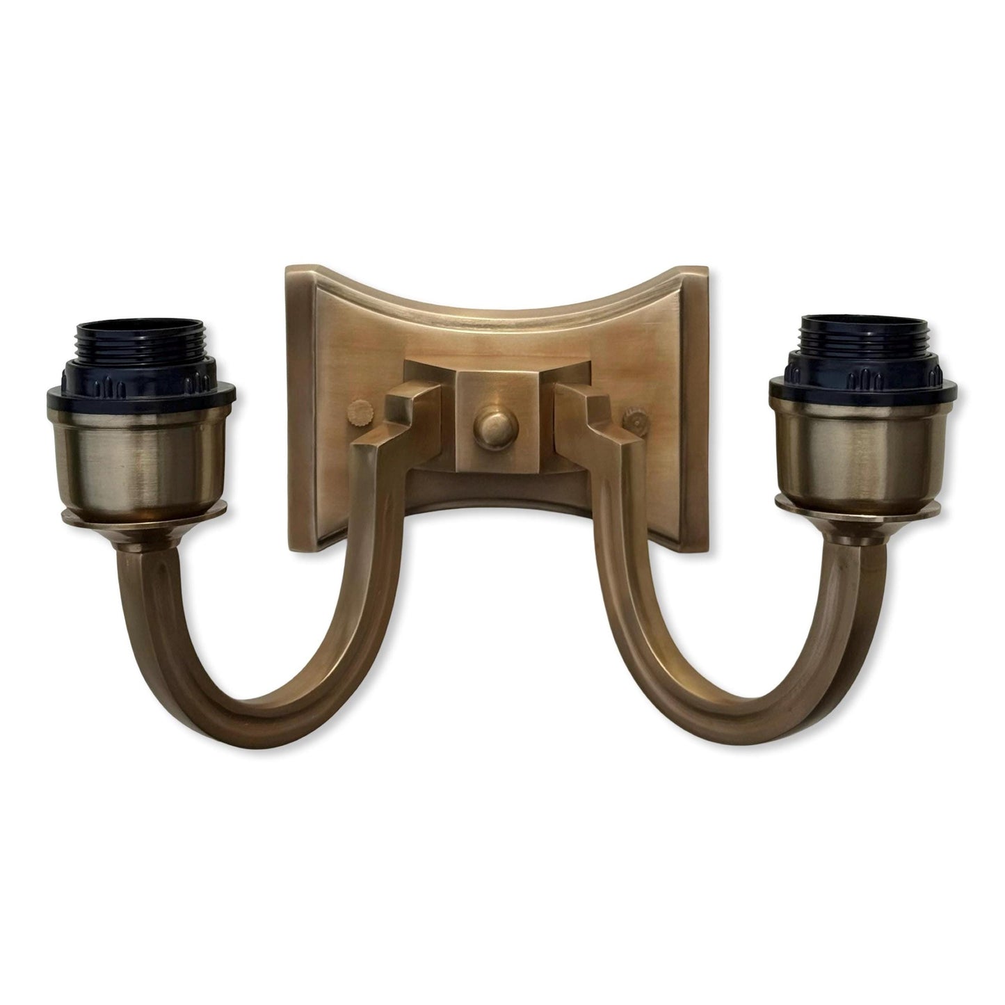 Double Antique Brass Wall Sconce Industrial Vintage Light