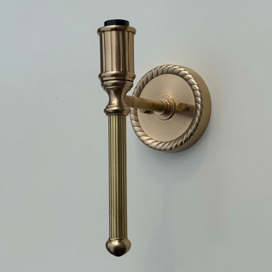 Antique Brass Wall Sconce Industrial Vintage Light | Dining Room