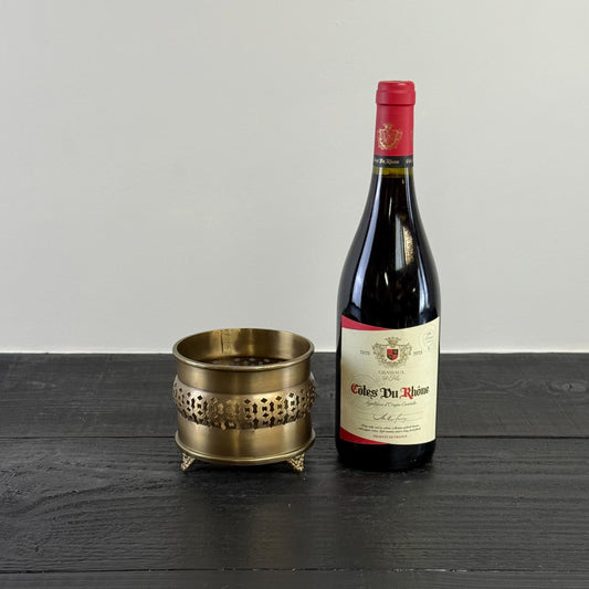 Luxury Vintage Antique Brass Wine Holder Ornante Bottle Stand Barware