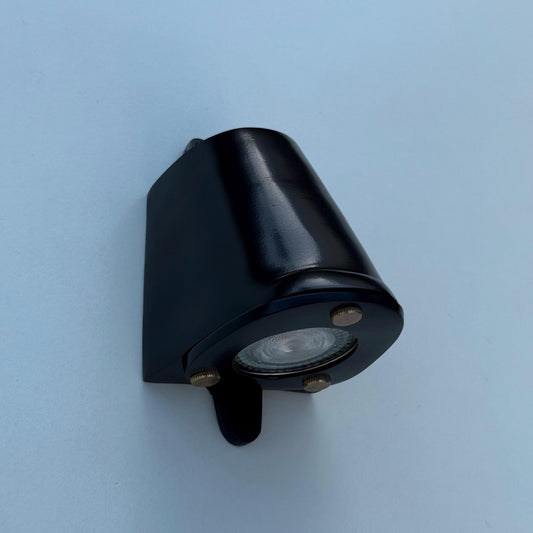 Holt ~ Matt Black Outdoor & Bathroom Mast Down Light Cast | 5 Inch