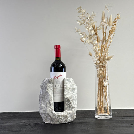 Marble Stone Solid Handcrafted Wine Bottle Holder