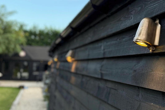 Holt ~ Outdoor & Bathroom Bronze Solid Antique Brass Mast Down Light LED