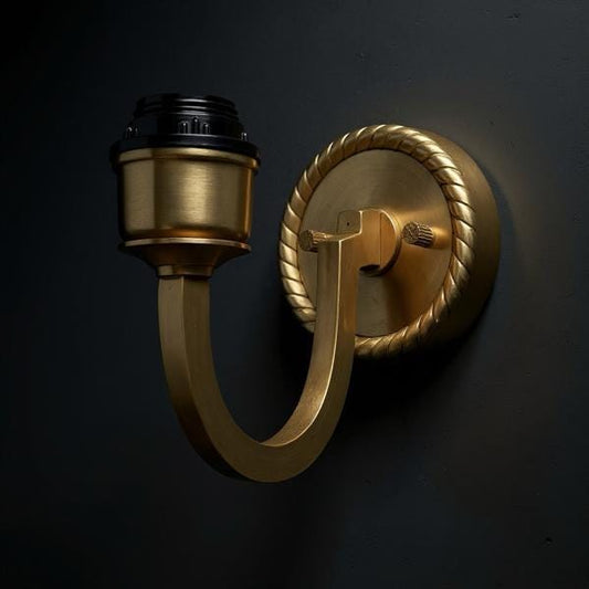 Antique Brass Wall Sconce Industrial Vintage Light | Dining Room | Kitchen Table