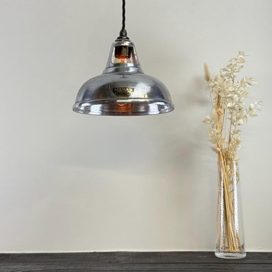 Cawston Small ~ Cast Solid Lampshade Slotted Design Pendant Set Light | Ceiling Dining Room ~ 9 Inch