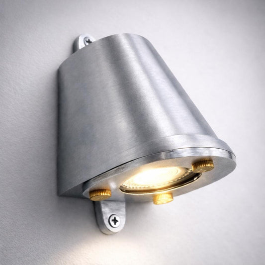Holt ~ Sandblasted Aluminium Mast Down Light Mains LED Outdoor & Bathroom