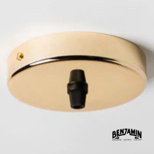 Solid Brass Ceiling Rose 100mm 1 Outlet