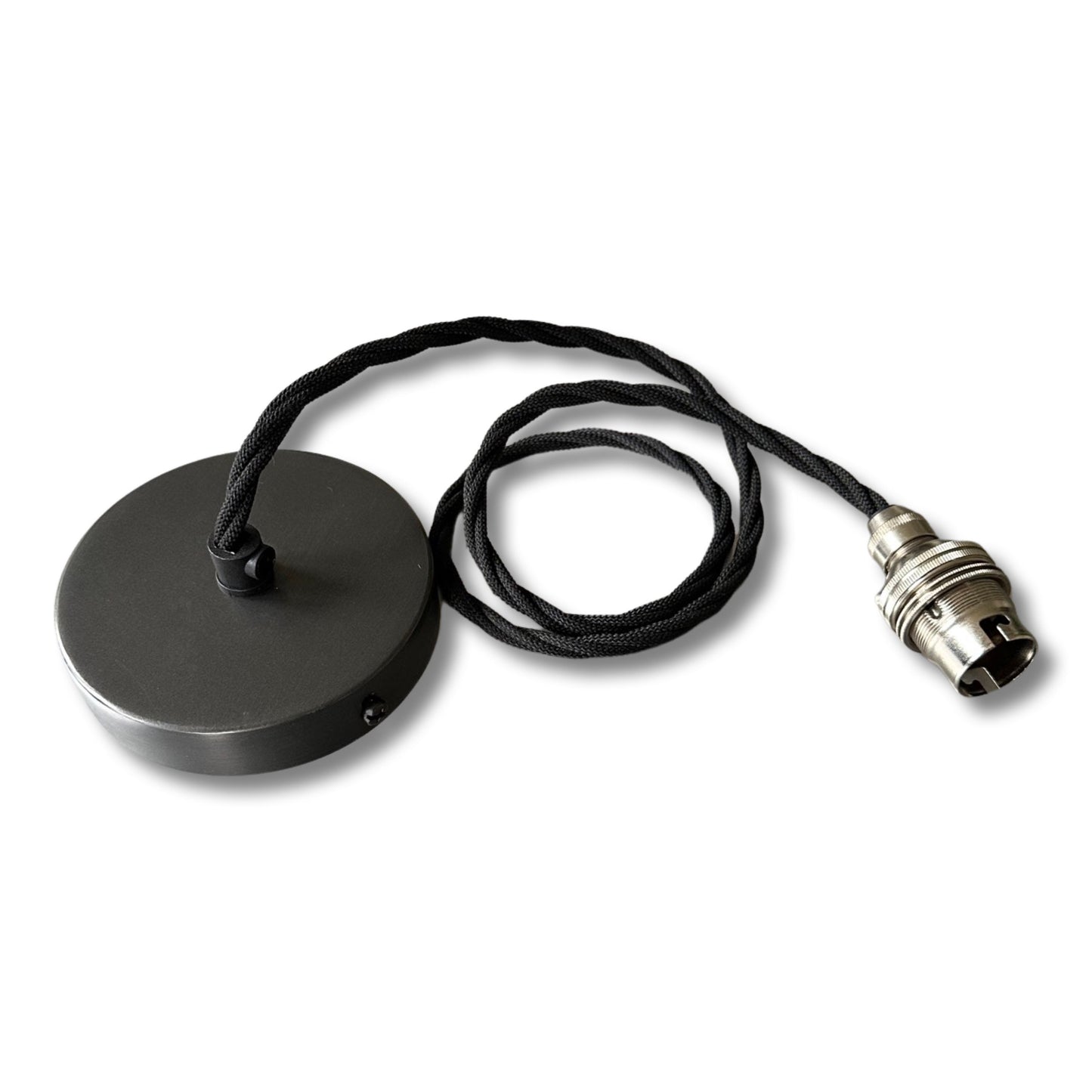 Shropham ~ Small Cast Solid Shade Design Pendant Set Light | Ceiling Dining Room | Kitchen Table | Vintage Industrial Pewter 8 Inch