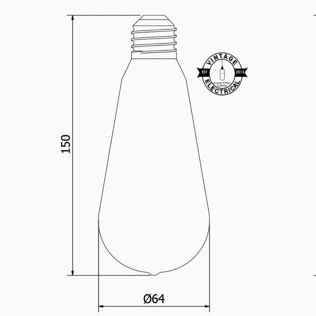 E27 40W Edison Filament Bulb 220v-240v