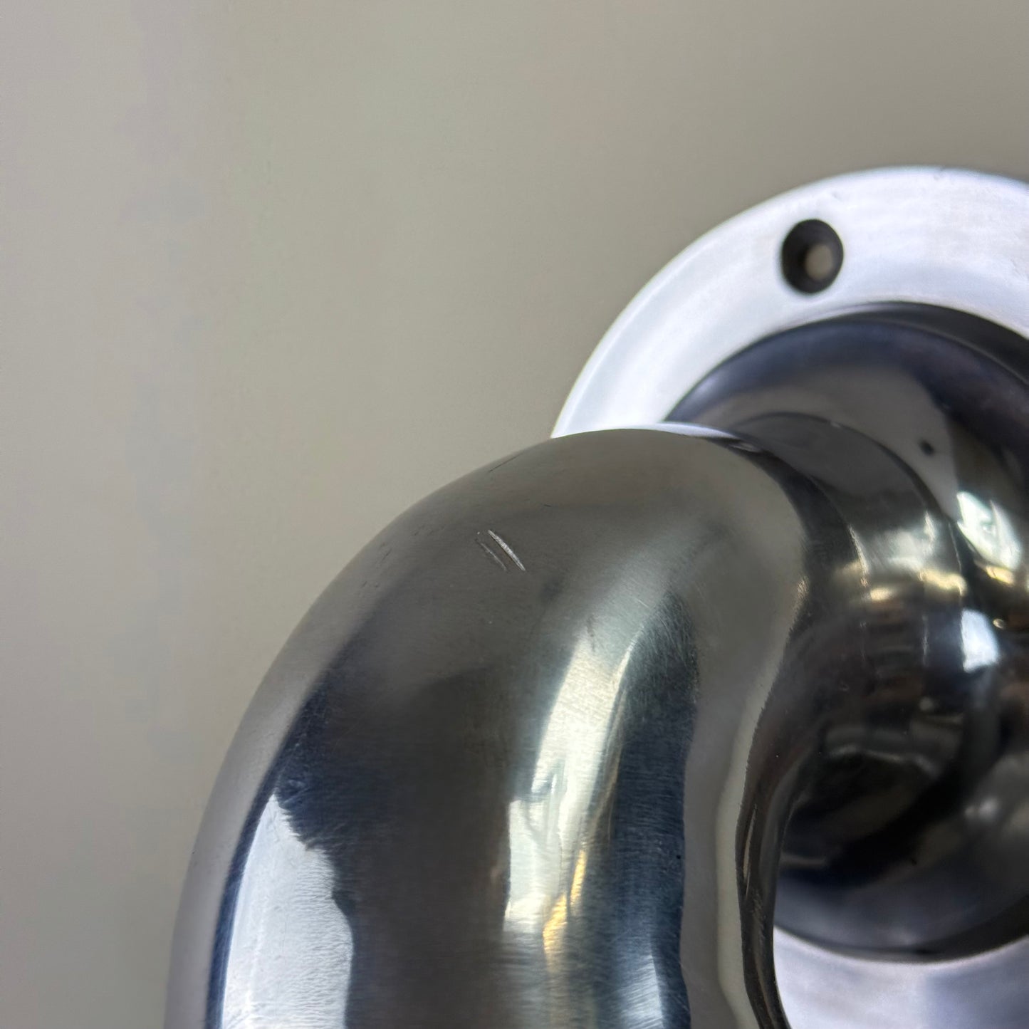 Beachamwell ~ Bulkhead Outdoor & Bathroom Sconce Wall Light Polished Silver  **Factory Second** | 10.5 Inch