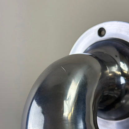 Beachamwell ~ Bulkhead Outdoor & Bathroom Sconce Wall Light Polished Silver  **Factory Second** | 10.5 Inch