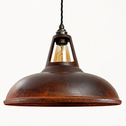 Cawston XL Rusted Coolicon Lampshade Pendant Light - 14 Inch