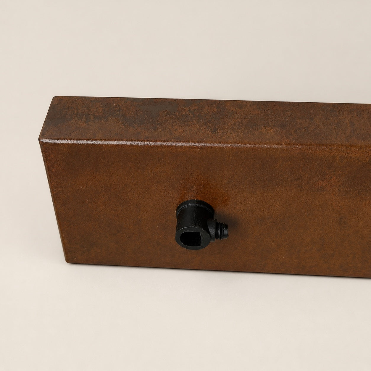 Rusted Steel Ceiling Rose Track Light 3 Outlet