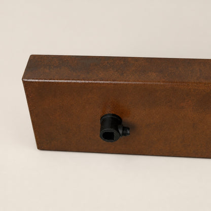 Rusted Steel Ceiling Rose Track Light 3 Outlet