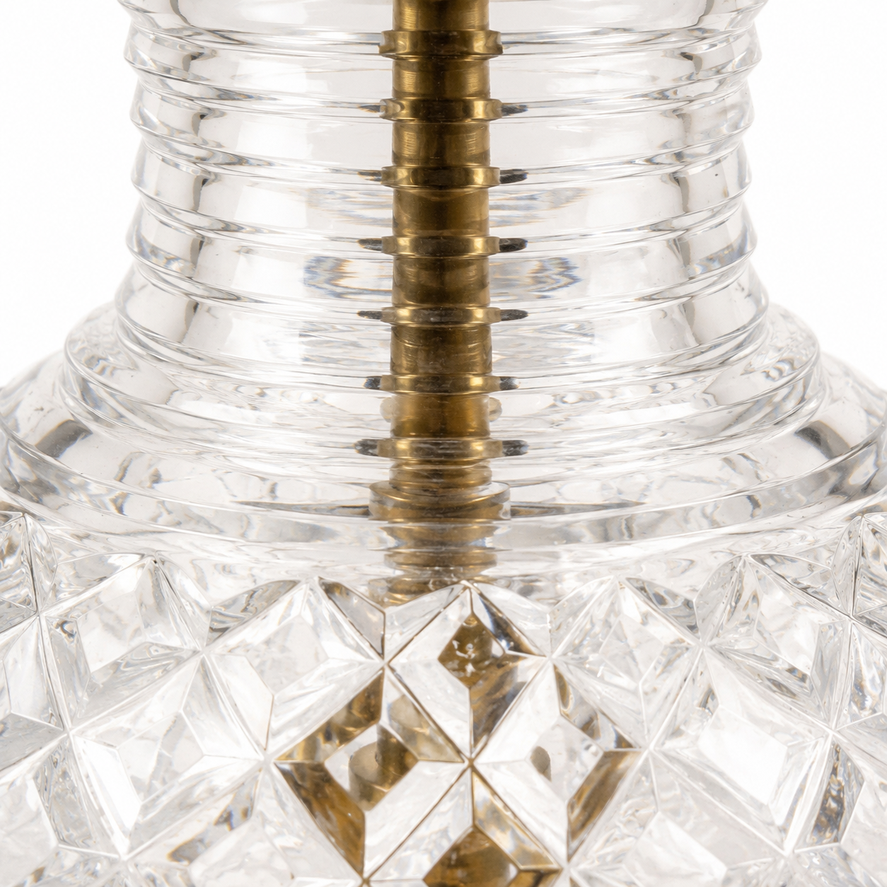 Solid Brass & Glass Table Lamp Vintage Style | Bedroom | Bedside Reading Light