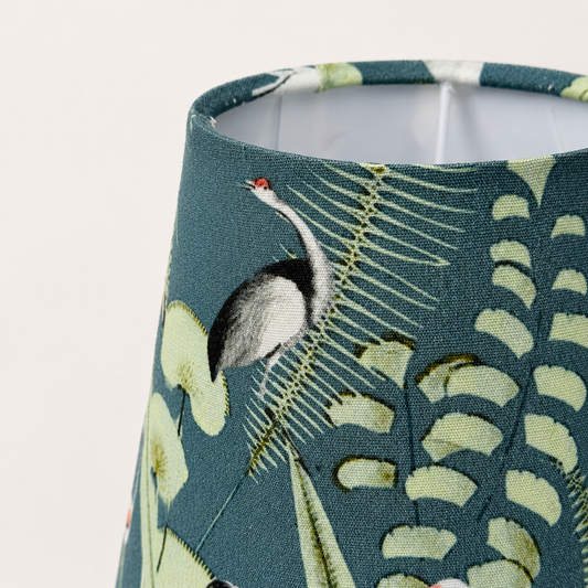 Flamingo Lampshade - Blue & Green 17cm Table & Wall Light Shade