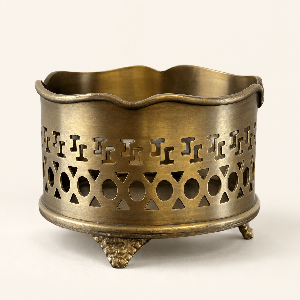 Luxury Vintage Antique Brass Wine Holder Ornante Bottle Stand Barware