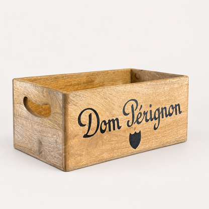 Dom Pérignon Style Wooden Champagne Storage Crates | Wood Display Boxes