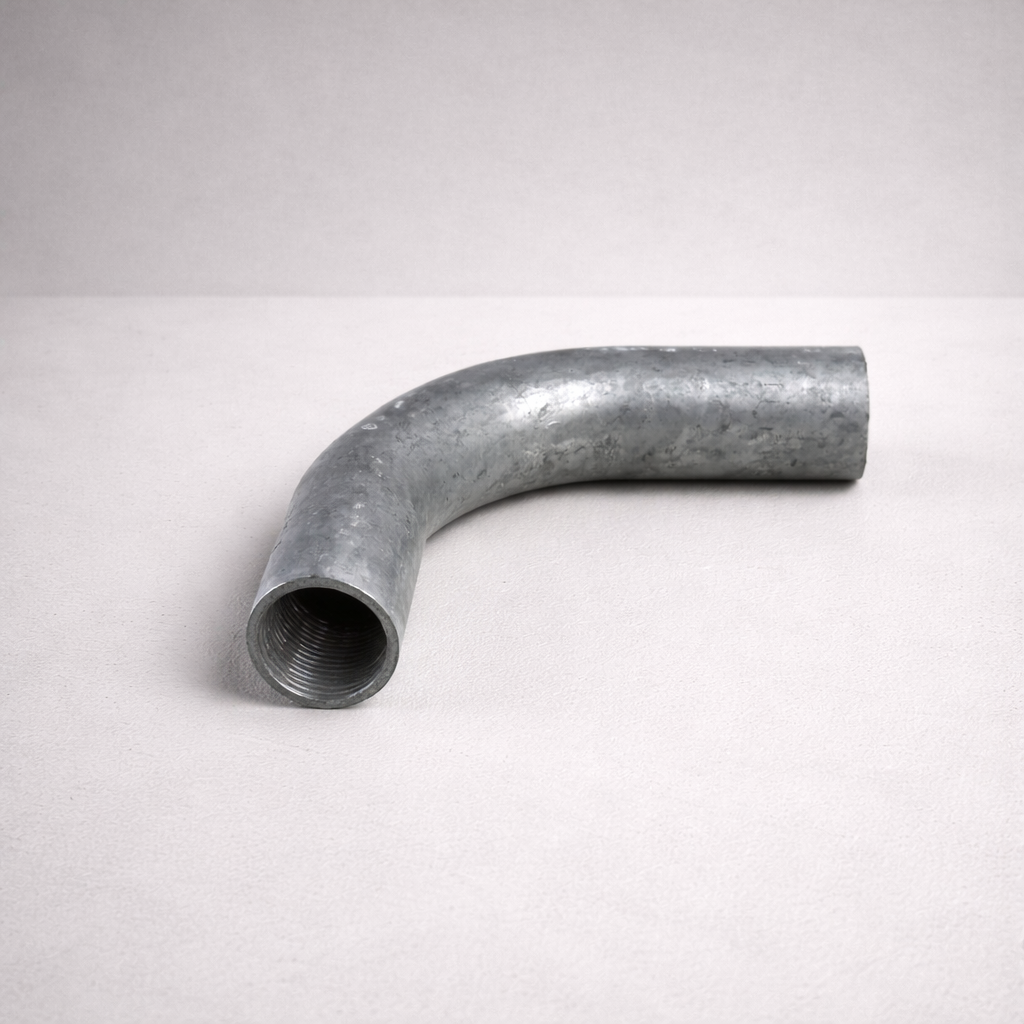 20mm Galvanised Steel 90° Sweep Conduit Bend