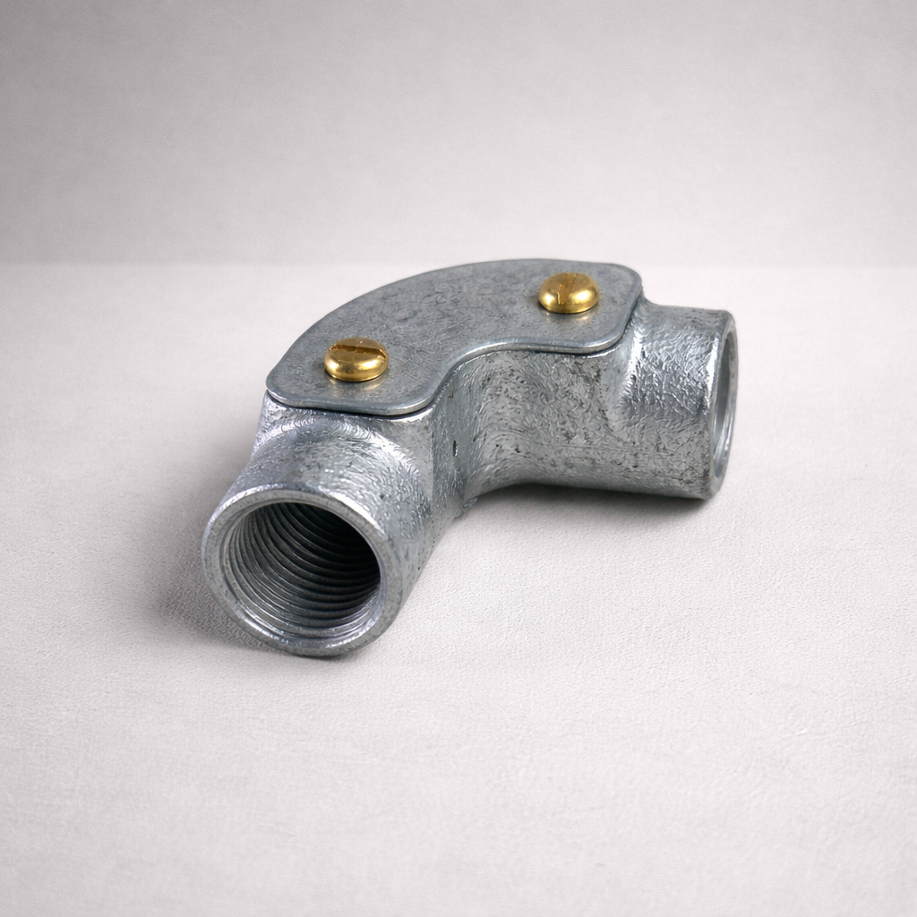 20mm Galvanised Inspection Elbow Conduit Bend with Brass Screws ...