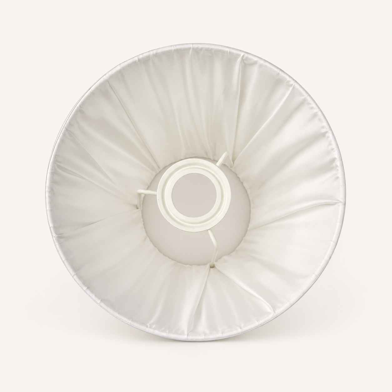 White Pleated Lampshade - 19cm Table & Wall Light Shade