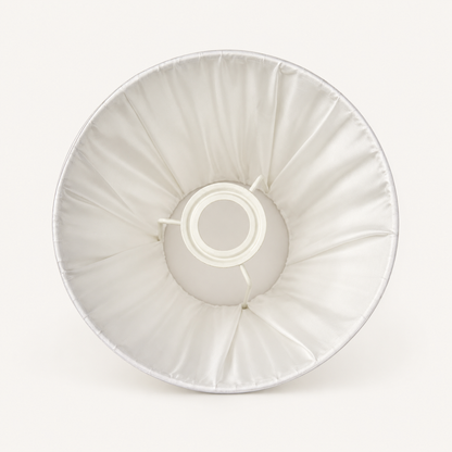 White Pleated Lampshade - 19cm Table & Wall Light Shade