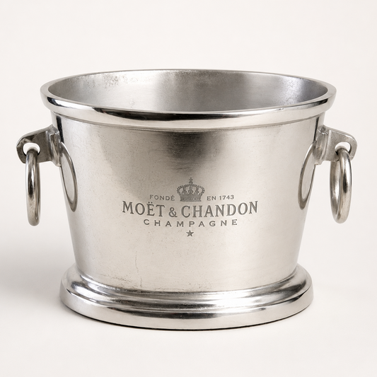 Moët & Chandon  Raw Cast Aluminium Champagne Ice Bucket | Wine Cooler