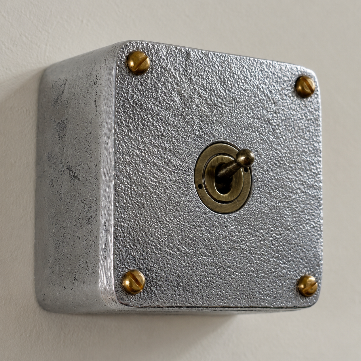 Single Gang 2 Way Surface Mounted Conduit Toggle Light Switch | Solid Cast Metal