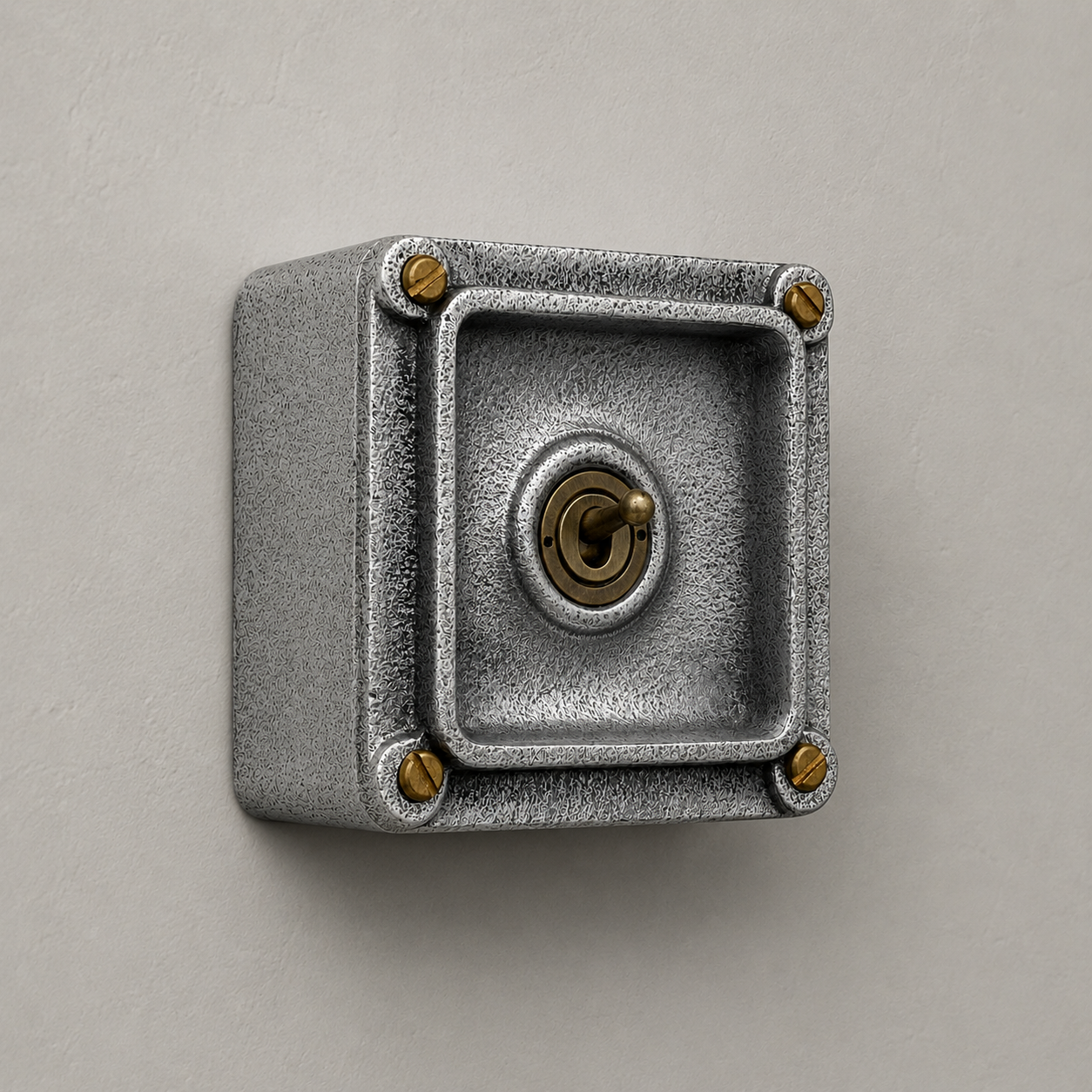 XL Single Gang 2 Way Cast Metal Conduit Toggle Light Switch | Industrial Vintage Style