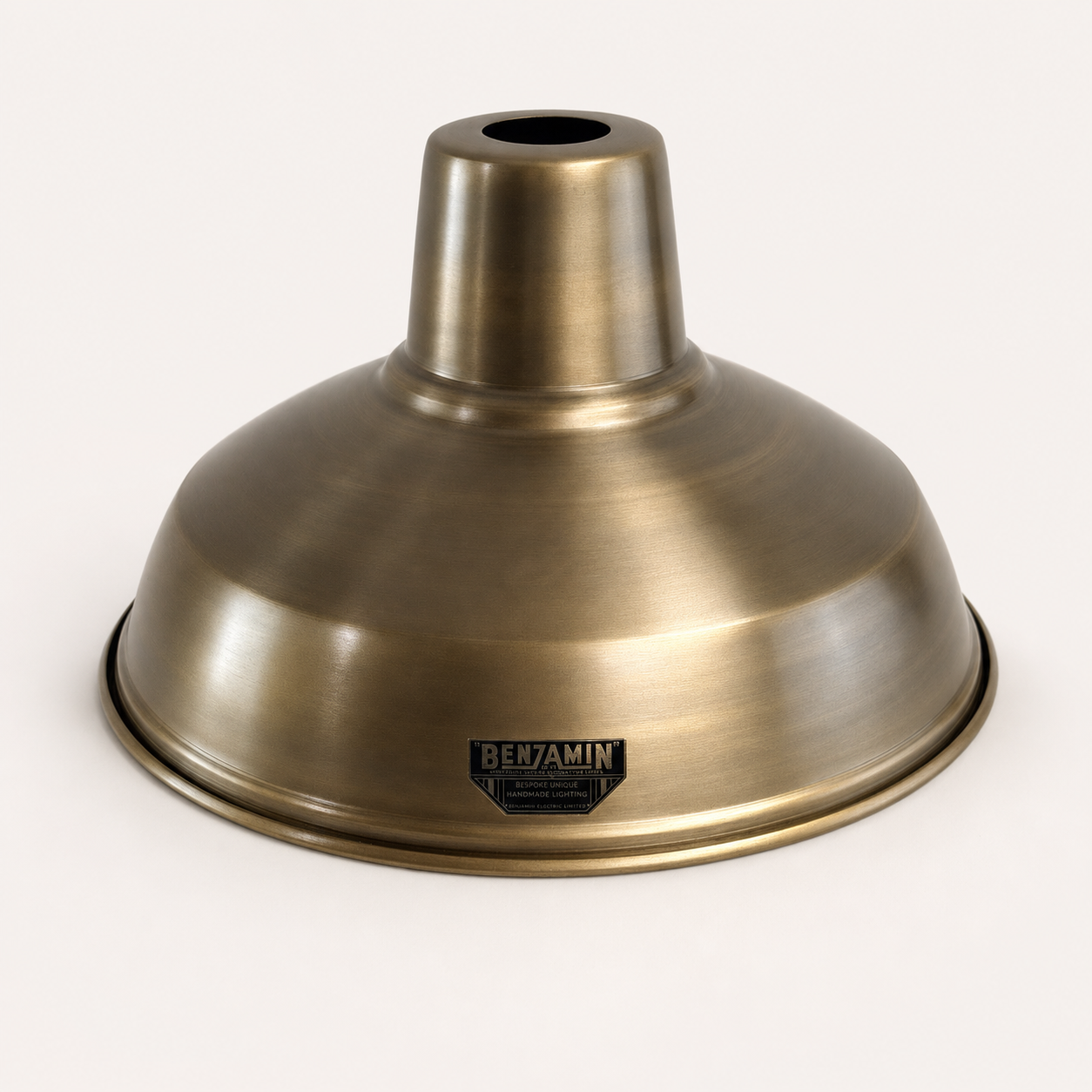 Filby Antique Brass RLM Lampshade Pendant Light - 12.5 Inch
